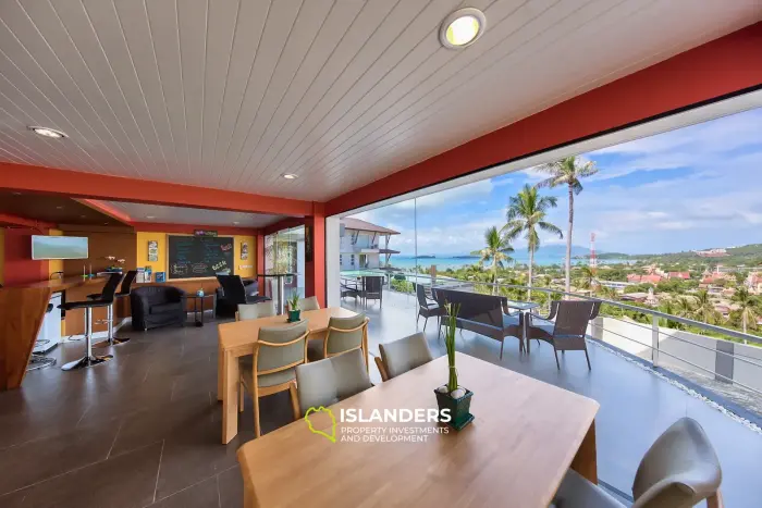 Condominio de 1 dormitorio con vista al mar.