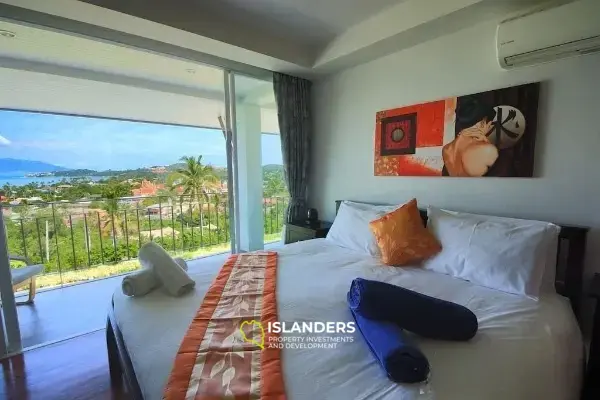 Condominio de 1 dormitorio con vista al mar.