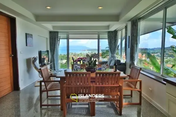 Condominio de 1 dormitorio con vista al mar.