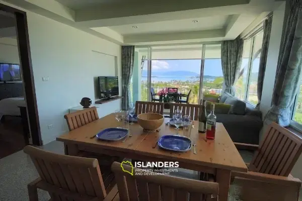 Condominio de 1 dormitorio con vista al mar.