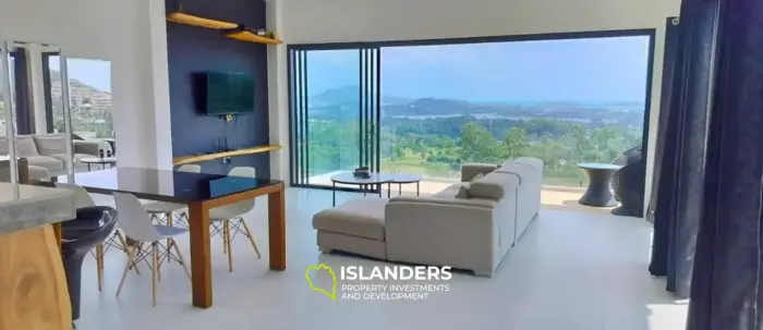 Apartamentos modernos de 2 habitaciones con grandes ventanas panorámicas.