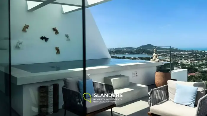 3ベッドルームのプールヴィラ、果てしない海の景色付き