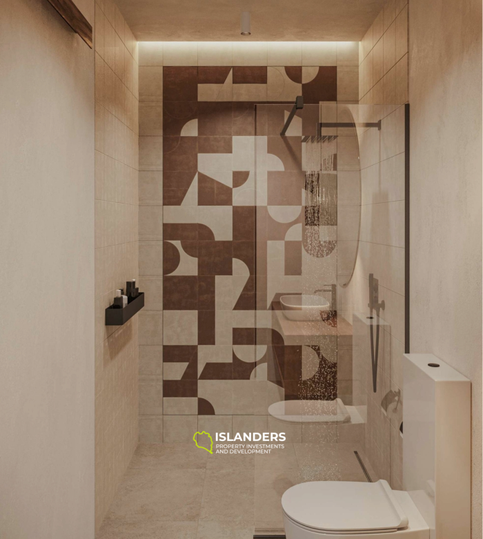 Просторная вилла с 3 спальнями и видом на сад с бассейном.