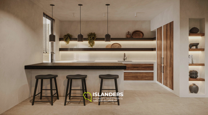 Просторная вилла с 3 спальнями и видом на сад с бассейном.