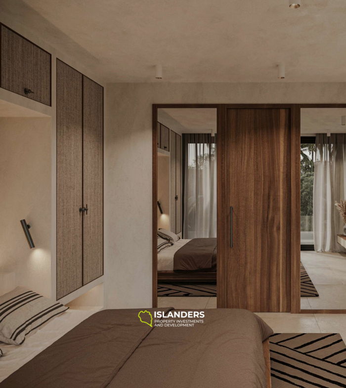 Просторная вилла с 3 спальнями и видом на сад с бассейном.