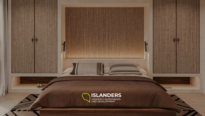 Просторная вилла с 3 спальнями и видом на сад с бассейном.