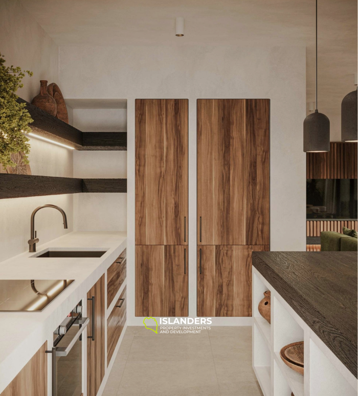 Просторная вилла с 3 спальнями и видом на сад с бассейном.