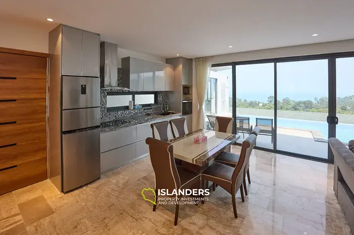 ใหม่ วิลล่าพร้อมสระว่ายน้ำ 4 ห้องนอน ใกล้โรงเรียน PBISS