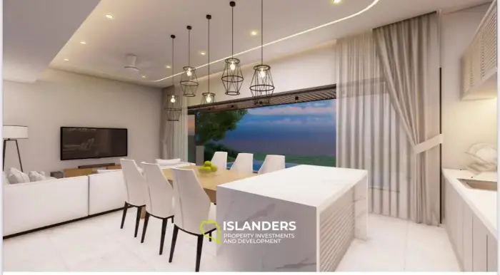 3 bdrm pool villa with sea and sunset view