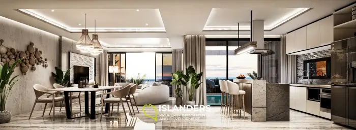 Villa moderne de 3 chambres avec piscine et agencement pratique.