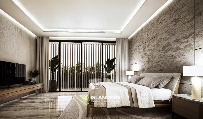 Villa moderne de 3 chambres avec piscine et agencement pratique.