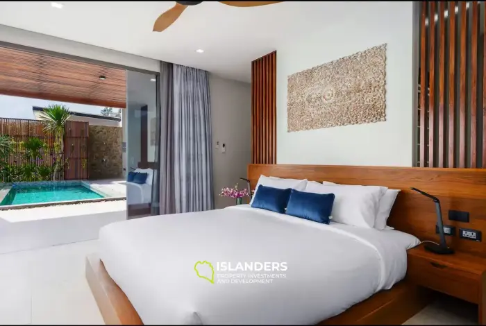 วิลล่าพร้อมสระว่ายน้ำ 3 ห้องนอนกว้างขวางในพื้นที่สีเขียวที่เงียบสงบ