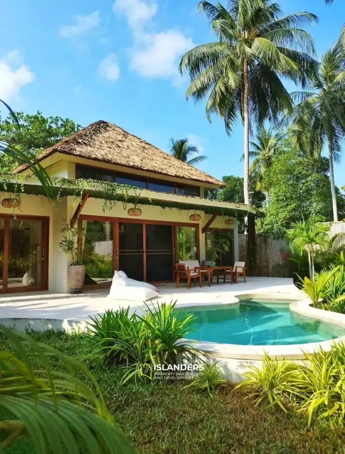 🏡 Villa Tropical Hideaway con Gran Jardín y Piscina Privada – Coconut Lane, Koh Phangan 🌴🌺