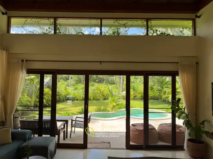 🏡 Villa Tropical Hideaway con Gran Jardín y Piscina Privada – Coconut Lane, Koh Phangan 🌴🌺