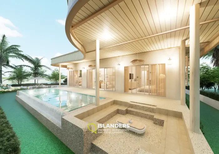 🌿 فيلا هارموني الاستوائية – منزل بتصميم من غرفتي نوم مع مسبح وإطلالات على الجبال