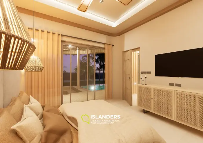 🌿 فيلا هارموني الاستوائية – منزل بتصميم من غرفتي نوم مع مسبح وإطلالات على الجبال