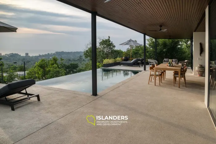 🌅 Oceanview Sunset Villa – 4BR Private Estate with Infinity Pool & Expansive Sea Views