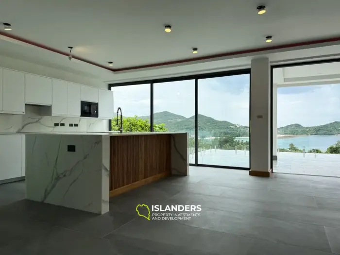 Ein außergewöhnliches 3-Zimmer-Haus mit Blick auf die Bucht.