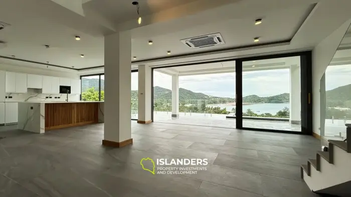Ein außergewöhnliches 3-Zimmer-Haus mit Blick auf die Bucht.