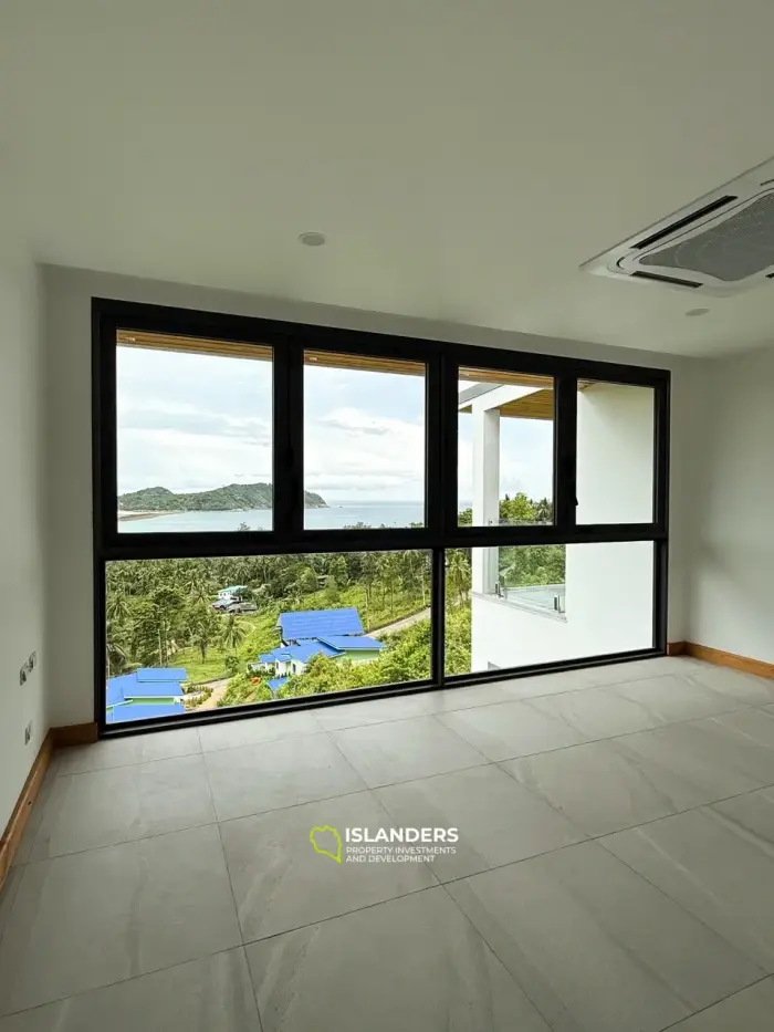 Ein außergewöhnliches 3-Zimmer-Haus mit Blick auf die Bucht.