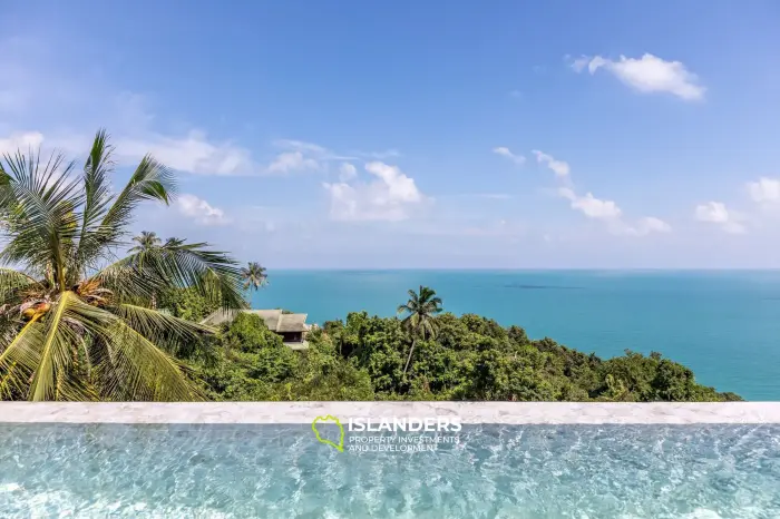 Villa dúplex con piscina de 3 habitaciones, amueblada y con vista al océano.
