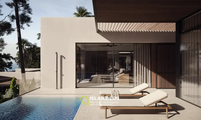 Luxury 3-BDR villas overlooking the sea 
