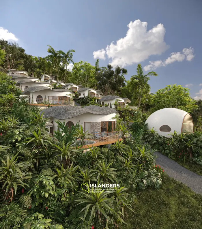 Estilo de lujo único en la naturaleza, 2 habitaciones en un lugar tranquilo con vista al mar, junto a la playa.