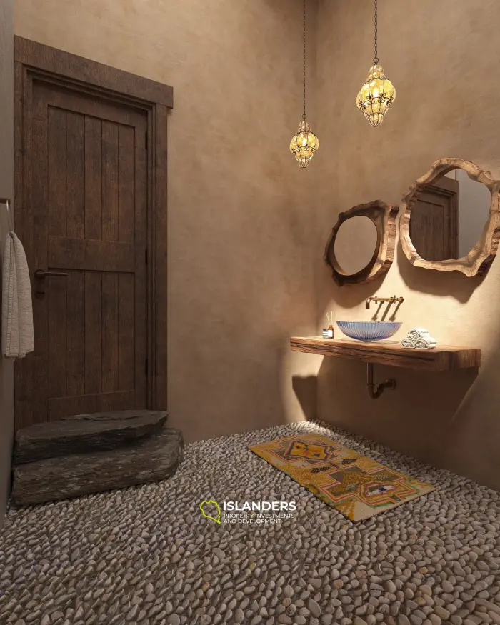 Estilo de lujo único en la naturaleza, 2 habitaciones en un lugar tranquilo con vista al mar, junto a la playa.