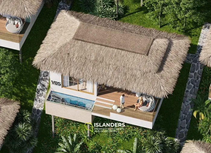🏝 ¡Villas Tropicales de 1 Habitación con Vista al Mar y Piscina Privada! (Haad Salad)
