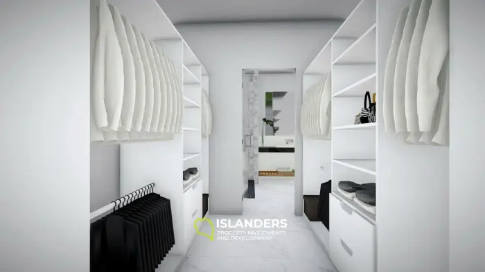 Moderna villa con piscina de 3 habitaciones + oficina rodeada de cocoteros.