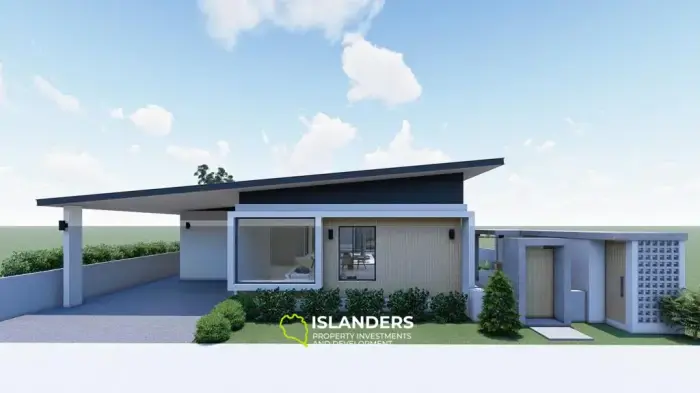 Villa con piscina de 2 habitaciones + oficina rodeada de naturaleza.