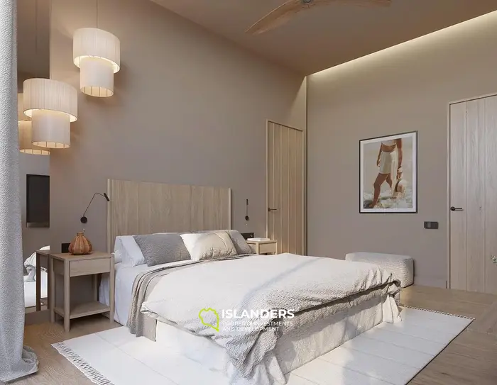 Villa confortable de 2 chambres avec piscine commune au centre de l'île.