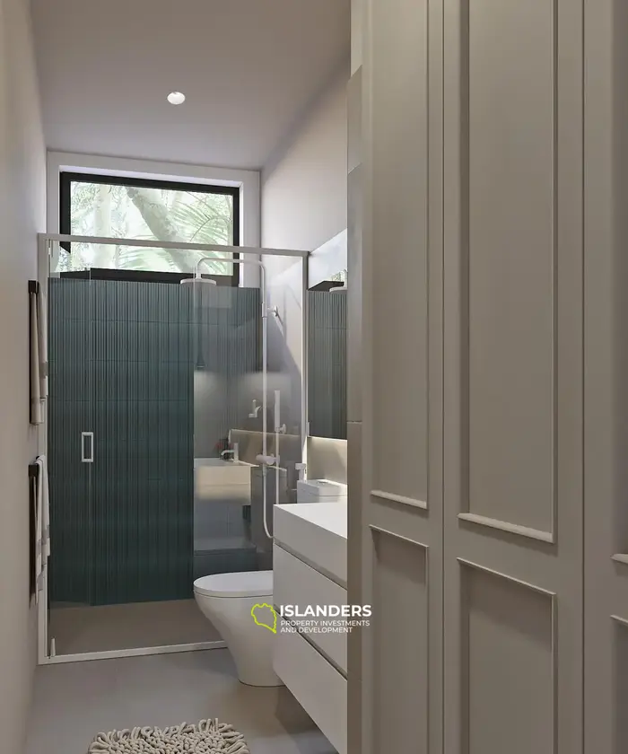 Villa confortable de 2 chambres avec piscine commune au centre de l'île.