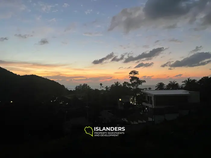 Terrain exclusif avec vue sur la mer et coucher de soleil à Maehaad\Ko Ma.
