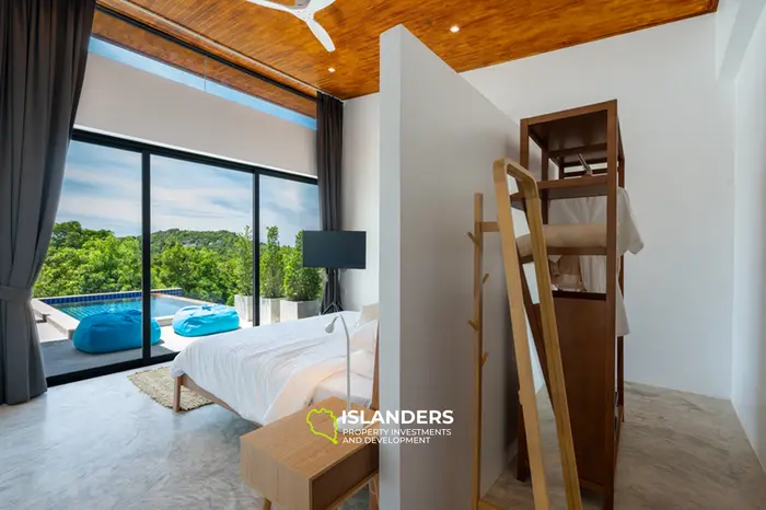 🌿 Oportunidad Rara – Villa de 1 Dormitorio con Piscina y Vistas a la Montaña Lista para Mudarse en Koh Phangan