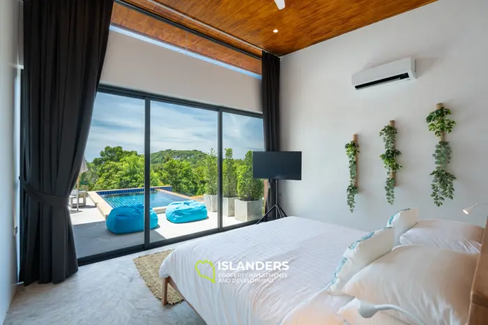 🌿 Oportunidad Rara – Villa de 1 Dormitorio con Piscina y Vistas a la Montaña Lista para Mudarse en Koh Phangan