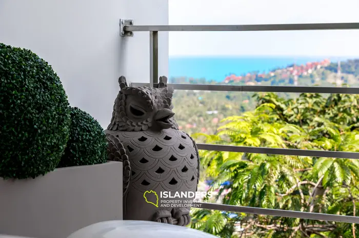 One bdrm apartments with shared pool and panoramic views of the sea, mountains and surrounding area