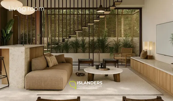 Estilo de lujo único de la villa natural.