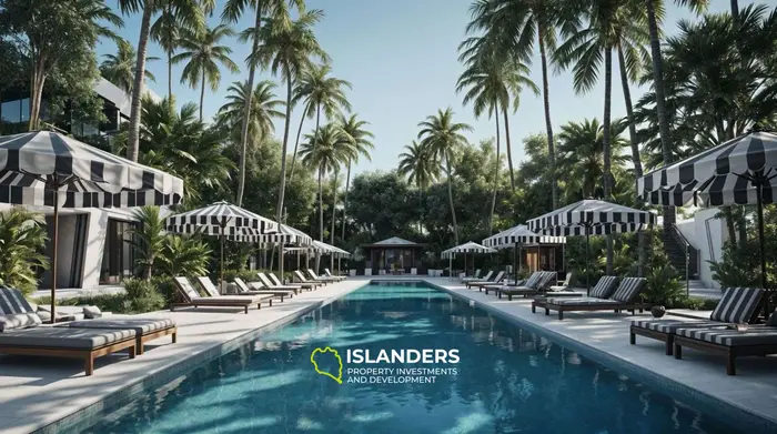 Two-storey villa 2 bdrm in a complex with 2 common swimming pools and modern infrastructure (Chaweng)