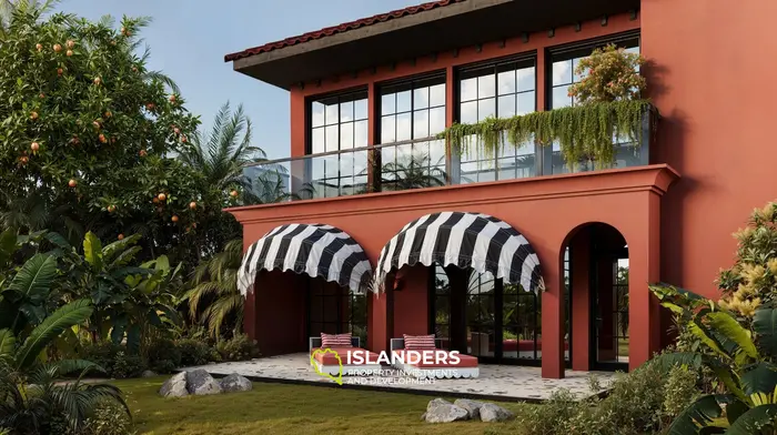 Two-storey villa 2 bdrm in a complex with 2 common swimming pools and modern infrastructure (Chaweng)