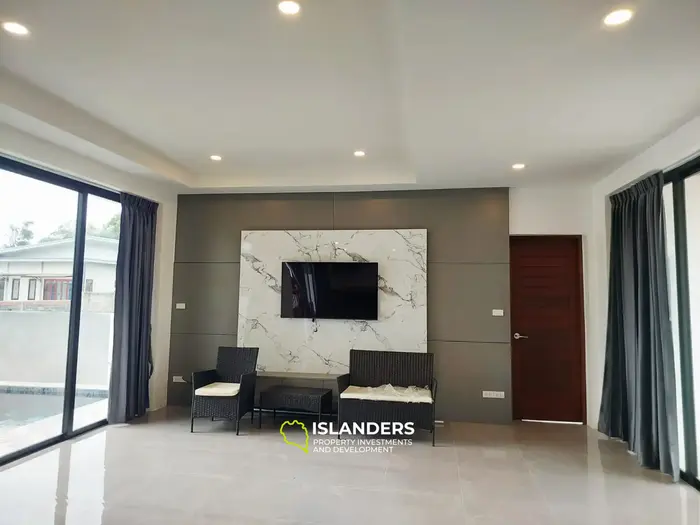 Villa spacieuse de 3 chambres avec piscine dans un quartier calme (Bangrak)
