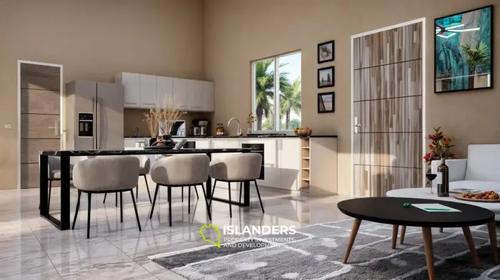 Villa de 3 habitaciones con piscina y jardín (Maenam)