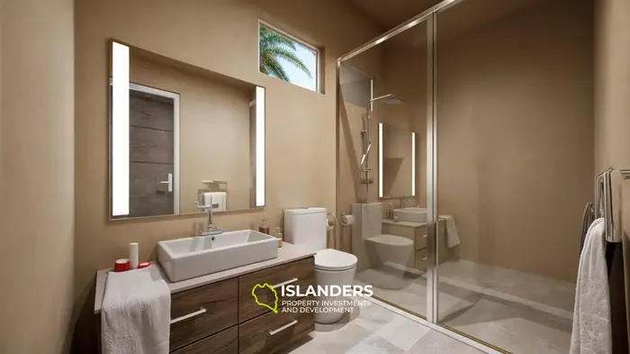 Villa de 3 habitaciones con piscina y jardín (Maenam)