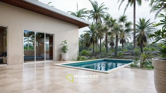 Villa de 3 habitaciones con piscina y jardín (Maenam)