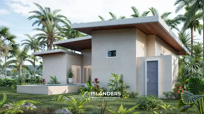 Villa de 3 habitaciones con piscina y jardín (Maenam)