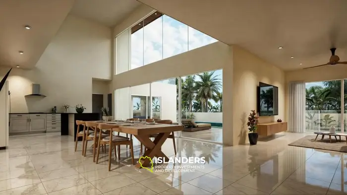 Two-storey pool villa 4 bdrm with terrace and parking space for a car (Cheongmon)