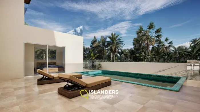 Two-storey pool villa 4 bdrm with terrace and parking space for a car (Cheongmon)