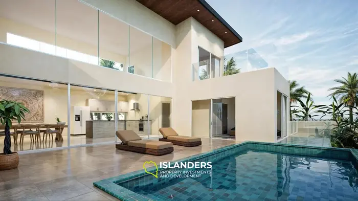 Two-storey pool villa 4 bdrm with terrace and parking space for a car (Cheongmon)