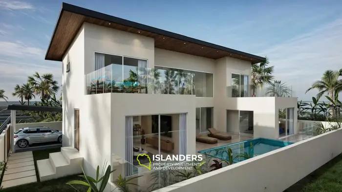 Two-storey pool villa 4 bdrm with terrace and parking space for a car (Cheongmon)