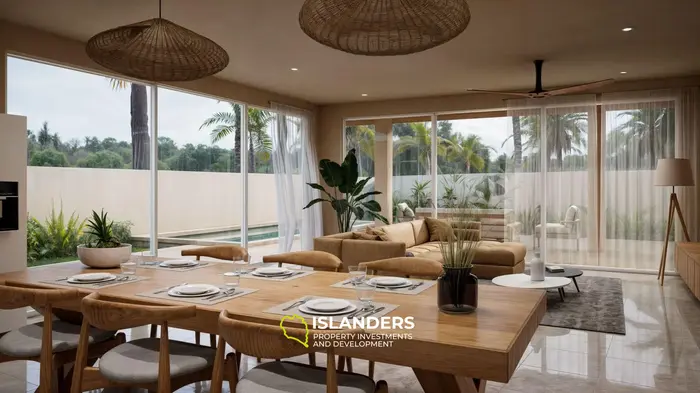 Villa de 4 habitaciones con piscina en una zona bien desarrollada (Maenam)